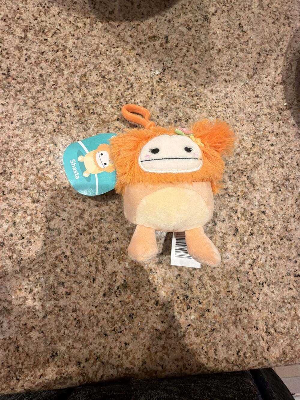 Squishmallow Clip Shasta The Bigfoot 3.5" Clip NWT